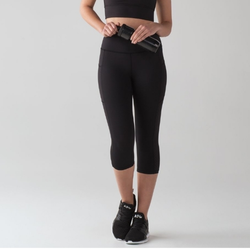 🪴 LULULEMON MIND OVER MILES CROP LEGGINGS